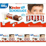 Kinder Chocolate - plněné mléčné čokoládové tyčinky - 1 balení obsahující 24 jednotlivých tyčinek (24 x 12,5 g).
