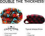 CARSTENS, INC. Wrangler Ultra Premium Throw Deka, Super měkká, Sherpa Fleece, Oversized, 137,2 x 172,7 cm, Southwest Horizon Beds and Deky Carstens, Inc.