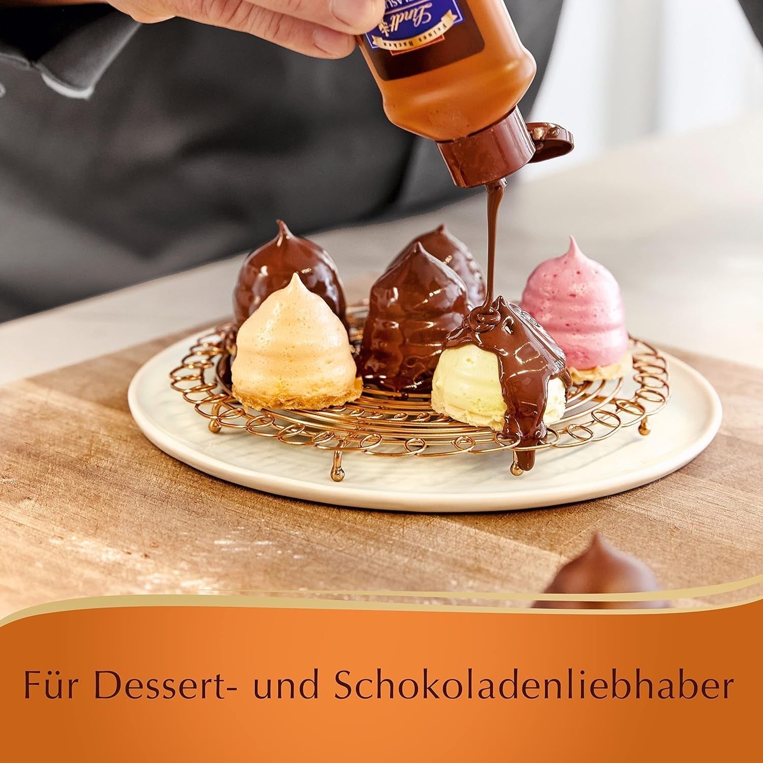 Lindt Schokolade - GLASUR Vollmilch | 10 X 200 G | Vollmilch Glasur Für Einen Feinen Überzug Bei Kuchen, Torten, Gebäck Oder Eis | SKLO | Backen | Schokoladengeschenk Glaze and Decor Naty Shop