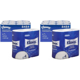 Kleenex Premium role toaletního papíru 8484, toaletní papír 24 rolí X 160 pufovaných listů, 4vrstvý toaletní papír, 100% čisté vlákno, vysoká kvalita, odolný proti roztržení a měkký (2 balení)