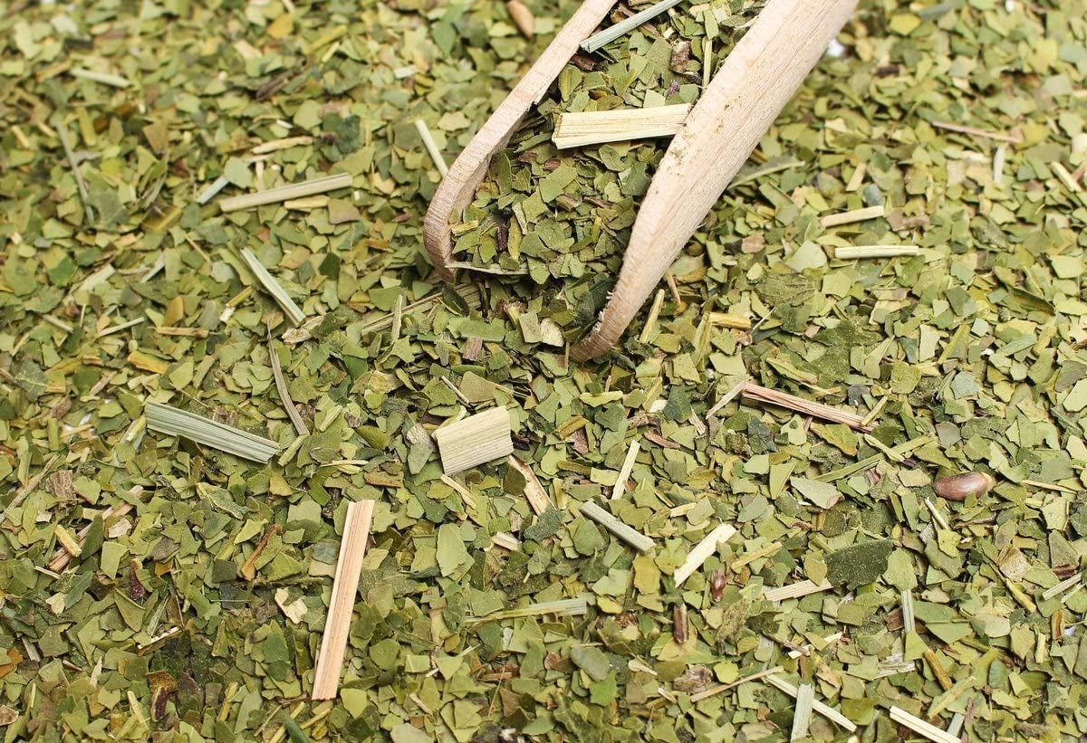BIO Bio čaj maté ● čaj Yerba maté s citronovou trávou ● 200 g Čerstvý čaj brazilské maté ● Nepražený, sušený horkým vzduchem ● Pouze bio suroviny ● Sypaný zelený čaj