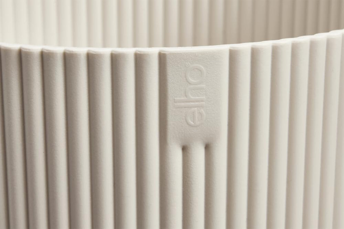 elho Vibes Fold Bowl 25 - Vnitřní květináče - 100% recyklovaný plast - Ø 24,9 x V 12,1 cm - Bílé/bílé prádlo