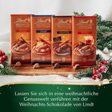 Vánoční mandlová čokoládová tyčinka Lindt | 100 g | Mandle v ořechovém krému zalité tou nejjemnější mléčnou čokoládou | Vánoční čokoládový dárek