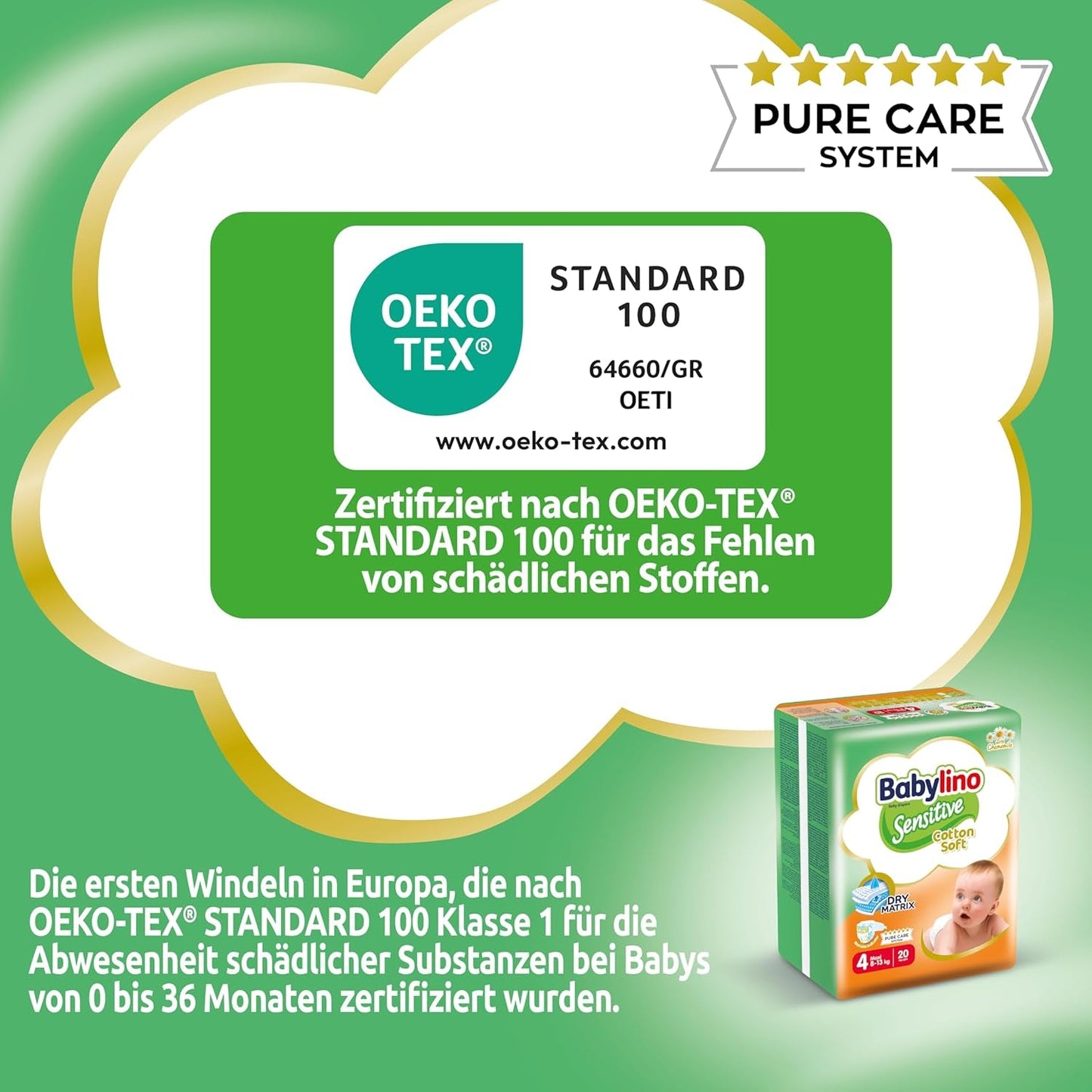 Dětské plenky Sensitive vel. 4, Maxi (8-13 kg), 20 kusů