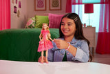 Módní panenka Mattel Wicked Glinda a doplňky s blond vlasy, různými možnými pozicemi a odepínatelnými plesovými šaty, HXT63
