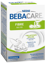 BEBACARE FIBER bezlepkový doplněk stravy pro šetrné trávení, doplněk stravy pro kojence od narození a malé děti, 1x (20 x 2,2g)