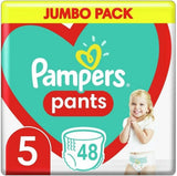 Plenky Pampers Pants vel. 5 (12-17 kg), 48 kusů, ochrana a pohodlí. Snadno použitelné plenky Pampers.