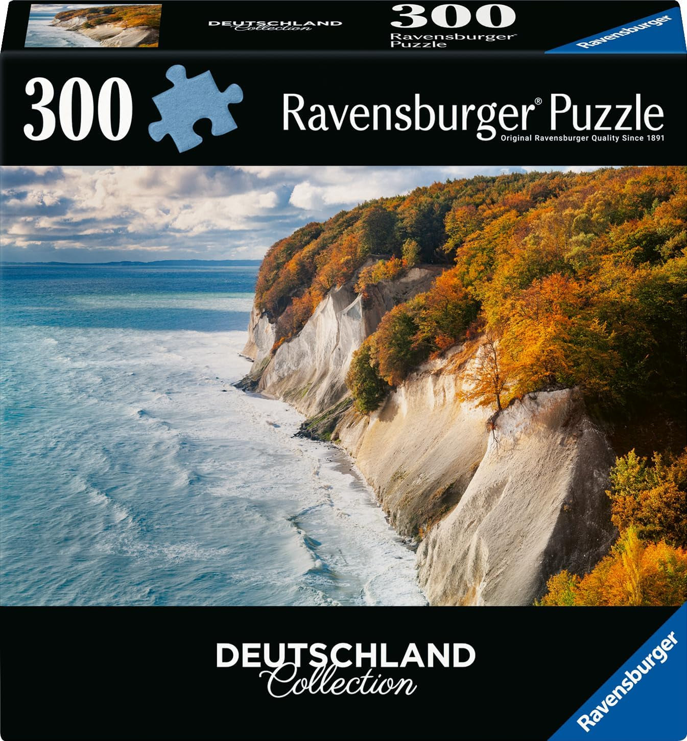 Puzzle Ravensburger 12001479 - Kreidefelsen Auf Rügen - 300dílné puzzle Německo Kolekce pro dospělé 14+ Puzzle Naty Shop Výchozí název