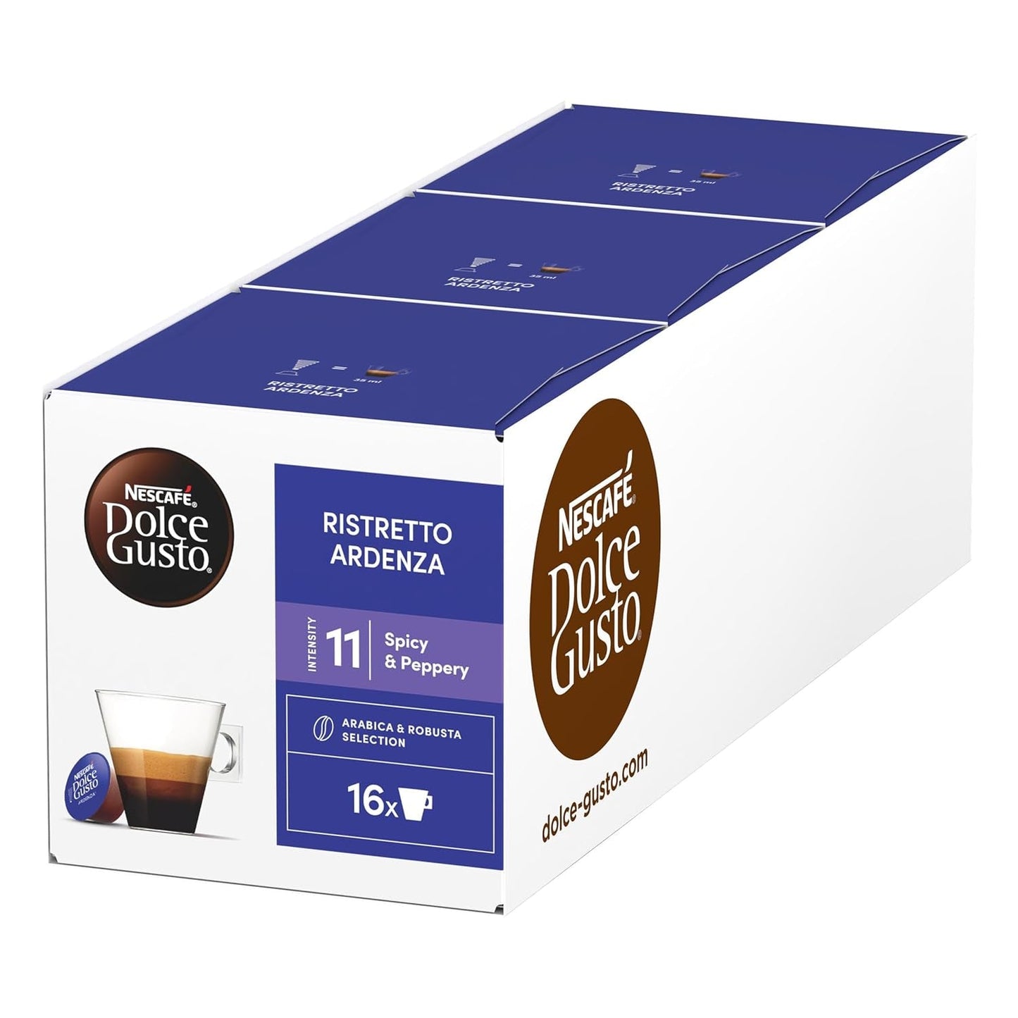 NESCAFÉ DOLCE GUSTO Espresso Ardenza Kaffeekapseln 3er Pack (3 x 16 kapslí)