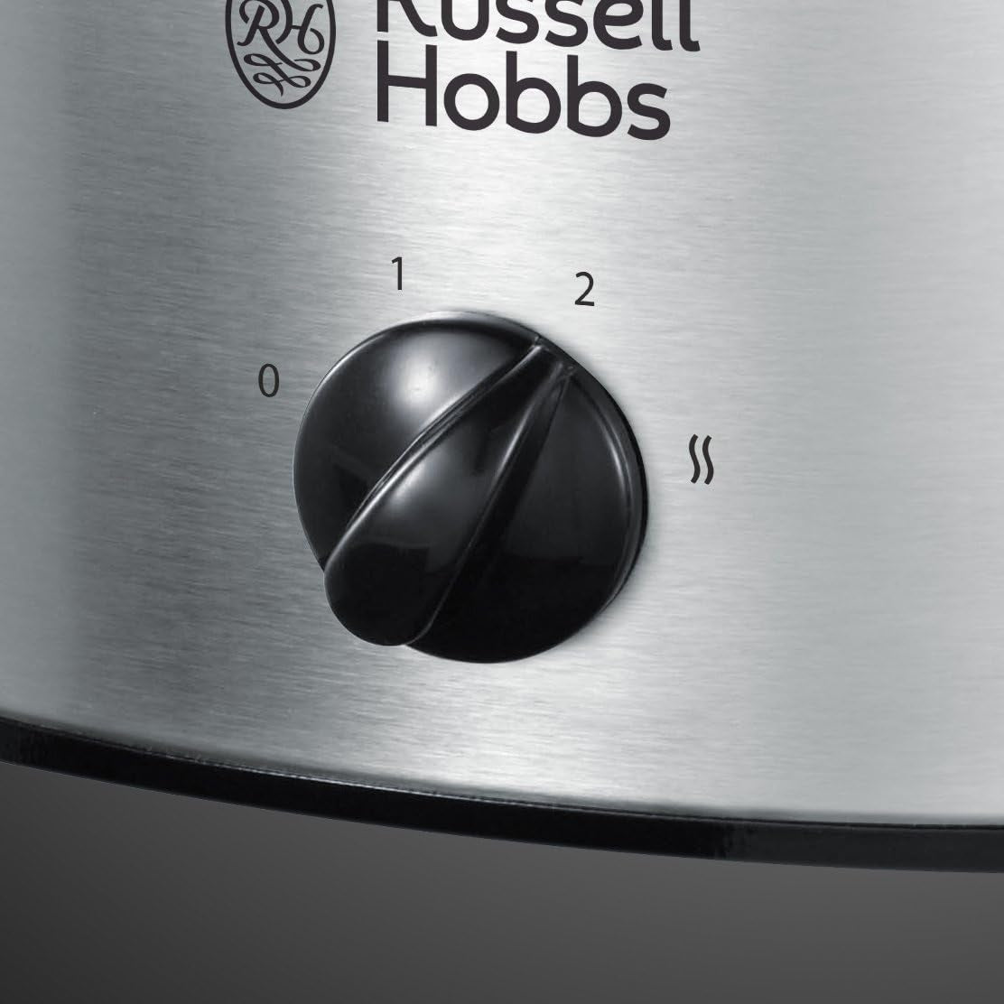 Pomalý hrnec Russell Hobbs, 3,5 l nepřilnavý, nerezová ocel, 3 nastavení teploty a funkce udržování teploty, 160W pomalý hrnec Naty Shop