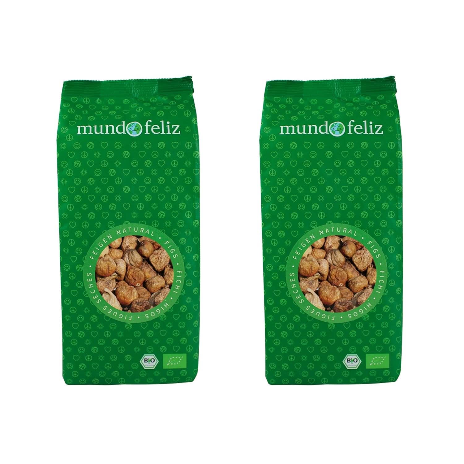 Mundo Feliz Sušené fíky z ekologického zemědělství, 2 x 500 gramů Naty Shop dehydratované produkty