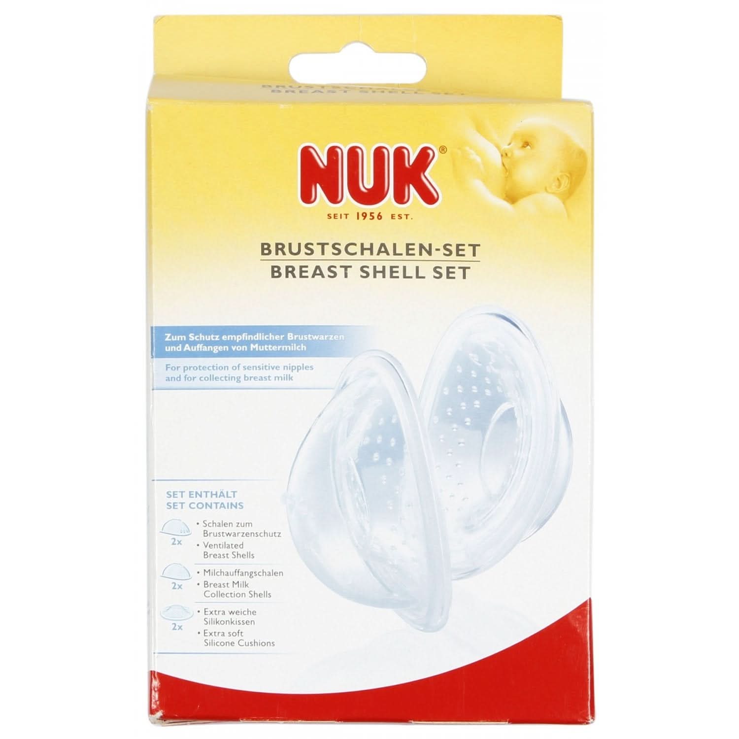 NUK Brustchalen-Set, 6-Teiliges Komplett-Set Příslušenství Jídlo a kojení Bebe Naty Shop