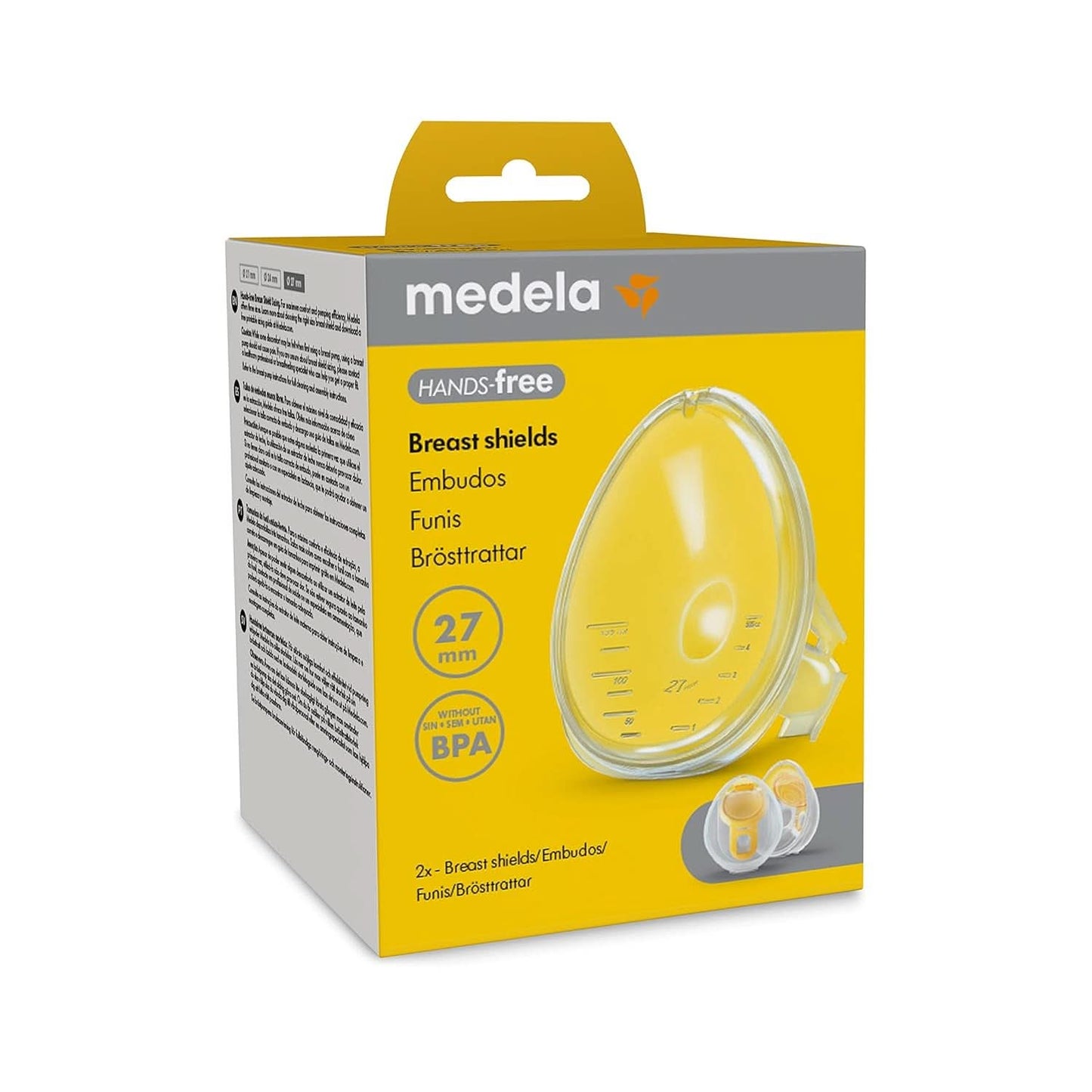 Medela Hands-free chrániče prsou, příslušenství k odsávačce mateřského mléka Příslušenství pro potraviny a kojení Bebe Naty Shop 27 Mm