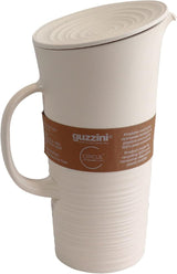 Guzzini - Tierra, Karafa s víkem - Mléčná bílá, 18,7 x 13,4 x 10 x v26,9 cm | 1800 ccm - 181701156, Bianco