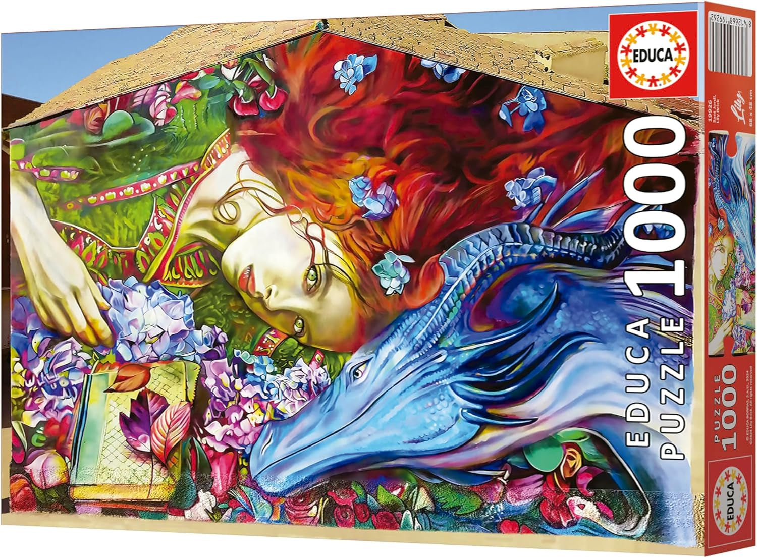 Educa - Puzzle 1000 dílků pro dospělé | Sant Jordi, Lily Brick. Rozměry: 68 X 48 cm. Obsahuje lepidlo na puzzle Fixpuzzle. Už 14 let (19926) Puzzle Naty Shop
