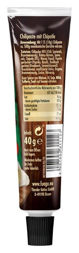 - Chipotle Chilli pasta, pikantní mexická jídla, Für 4 Anwendungen, Vegan, 1 x 40 g