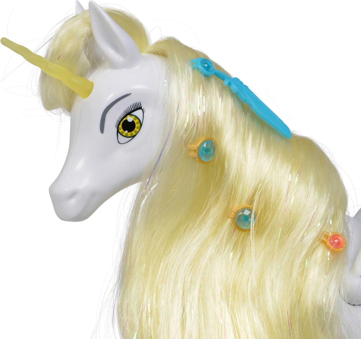 Simba 109480093 - Mia a já Unicorn Onchao, s pohyblivými křídly, sponkami do vlasů, stylingovým kartáčem, kůň na hraní, poník, Centopia, věk 3+, růžová