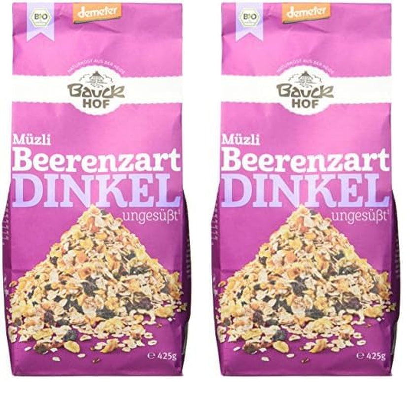 Špaldové müsli s ovocem, neslazené, 425g (balení 2 ks)