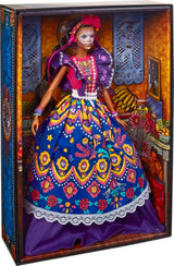 2022 Día De Muertos panenka Barbie s nařasenými tradičními šaty, květinovým věncem a barvou na obličej Calavera, dárek pro sběratele