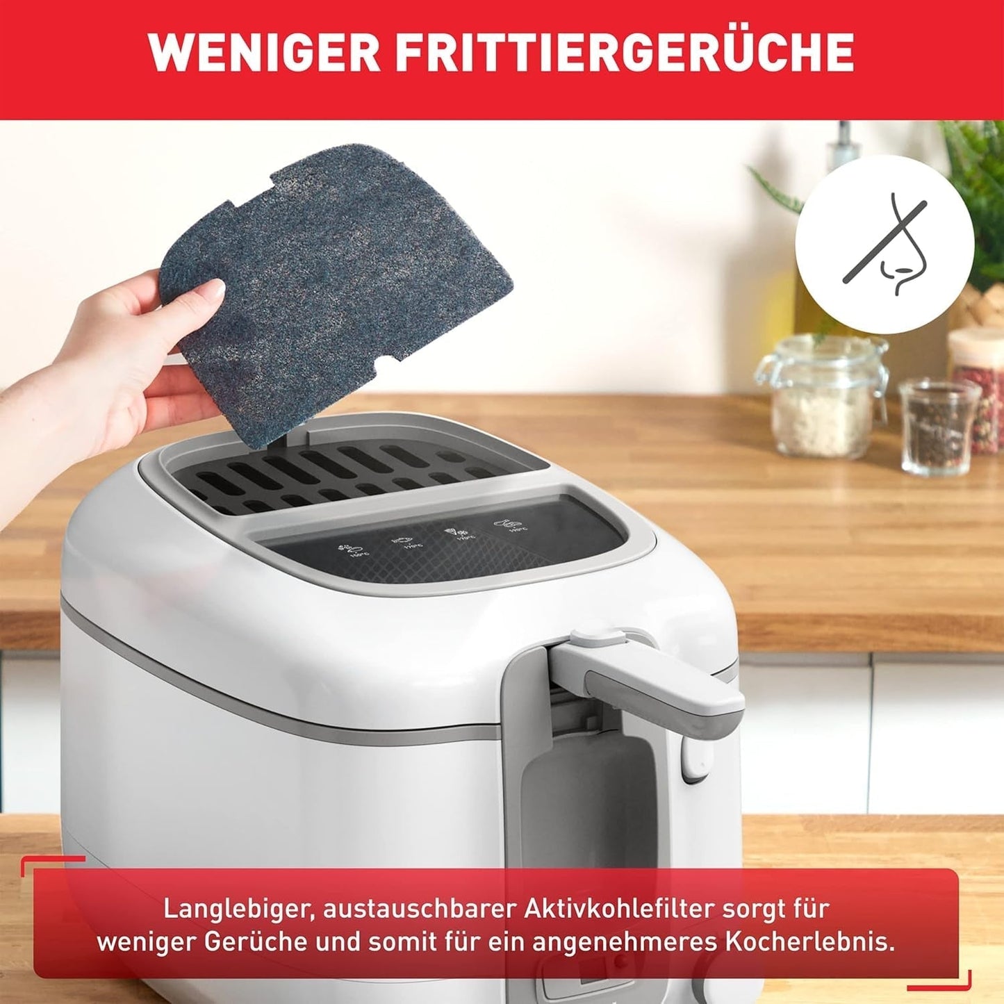 Fritéza Tefal Super Uno Access, objem 2,2 l, díly vhodné do myčky, pachový filtr Spotřebiče Naty Shop