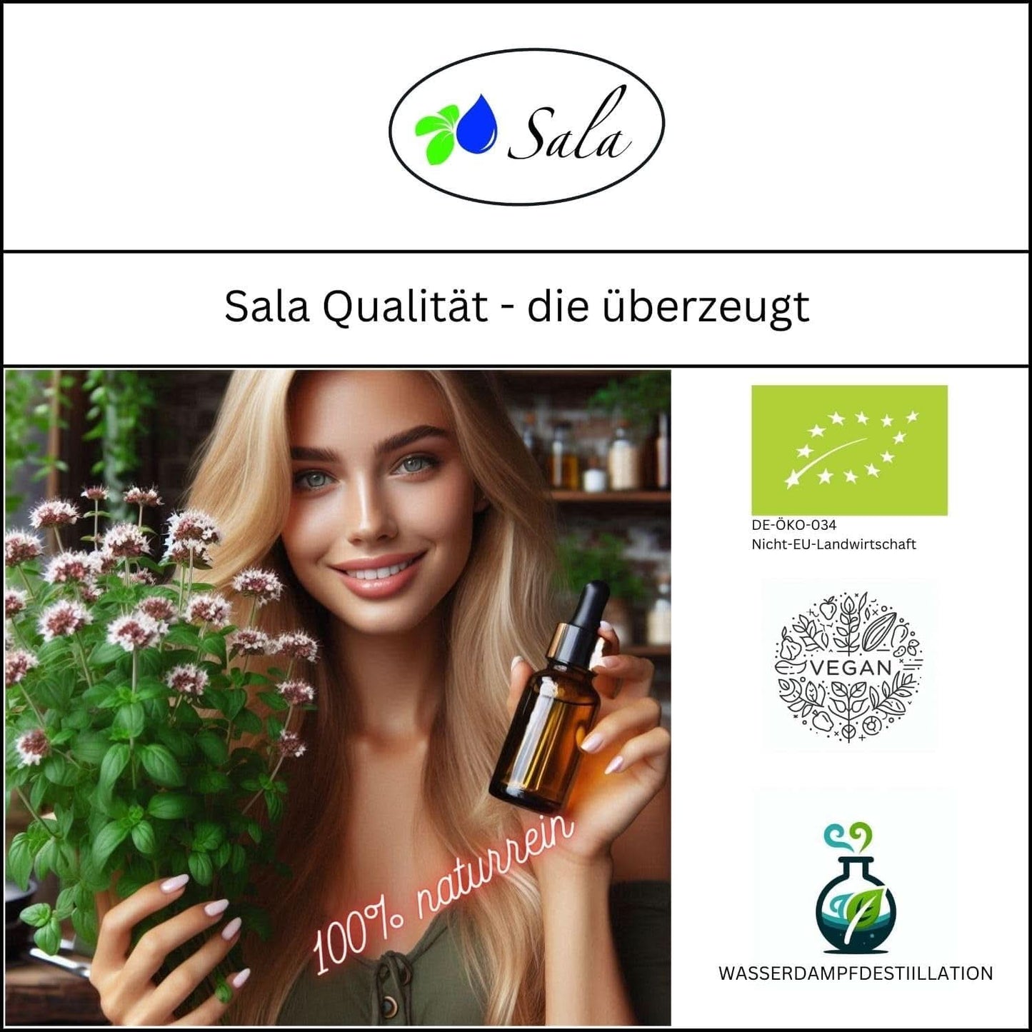 Oreganový olej Aroma Esenciální oreganový olej BIO - Ke konzumaci - 100% přírodní 30 ml Arome Naty Shop