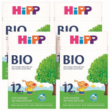HiPP organické růstové mléko (4 x 600 g) po 12 měsících s vápníkem, železem, vitamínem C a D pro rostoucí batolata, nejlepší bio kvalita