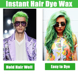 Dočasný zelený vosk na vlasy, dočasný lak na vlasy Crazy Green, smývatelné polopermanentní bahno, jednorázová barva na vlasy, pasta na vlasy pro okamžitý styling, přírodní barva na vlasy na večírky, aktivity a barva na vlasy Halloween Naty Shop