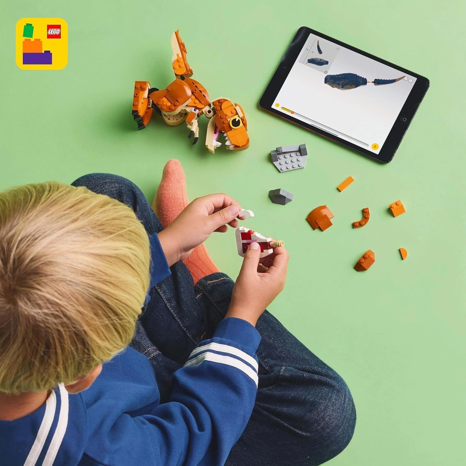 LEGO Jurassic World Little Eatie: Stavebnice T. Rex pro chlapce a dívky 7letá stavebnice dinosaura Dětský dárkový model s pohyblivými ústy, hlavou a ocasem 76967 Stavebnice Besuche den LEGO-Store