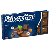 Čokoládová tyčinka Schogetten Nugát 100g, jednotlivě porcovaná. Potěšení. Kousek po kousku.