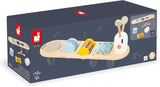 Janod - Hudební skladby Sweet Cocoon - 5 hudebních aktivit pro děti - Raná hudební výchova - Dřevěná hračka FSC - Od 12 měsíců, J04058 Baby Toys Naty Shop