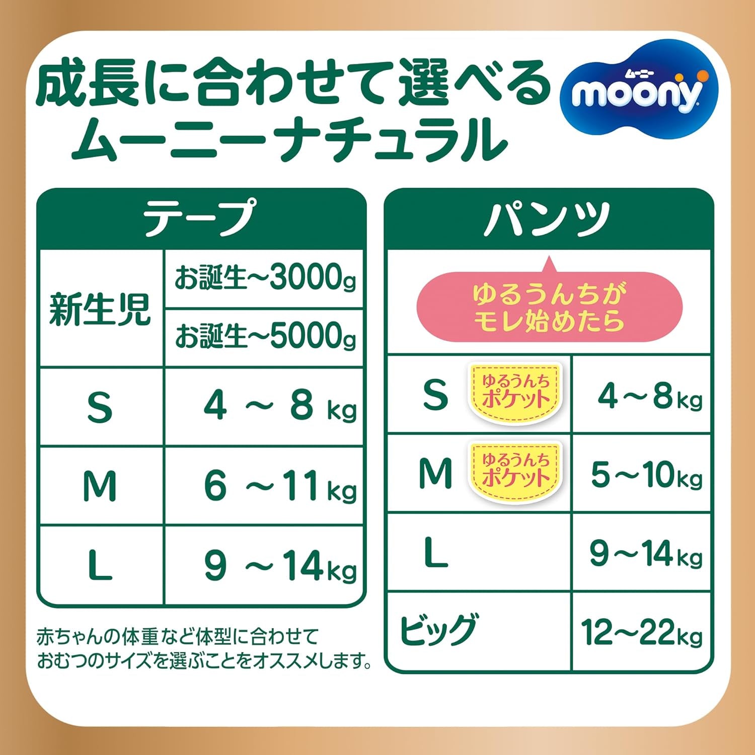 Japonské plenky Natural M (6-11 kg) // Japonské plenky Natural M (6-11 kg)