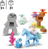LEGO DUPLO | Disney ELSA a Bruni v kouzelném lese, figurky ledové královny 4 pro 2 roky, předškolní dárek pro dívky a chlapce od 2 let, na základě Frozen 2 10418 stavebnic Beuche den LEGO-Store