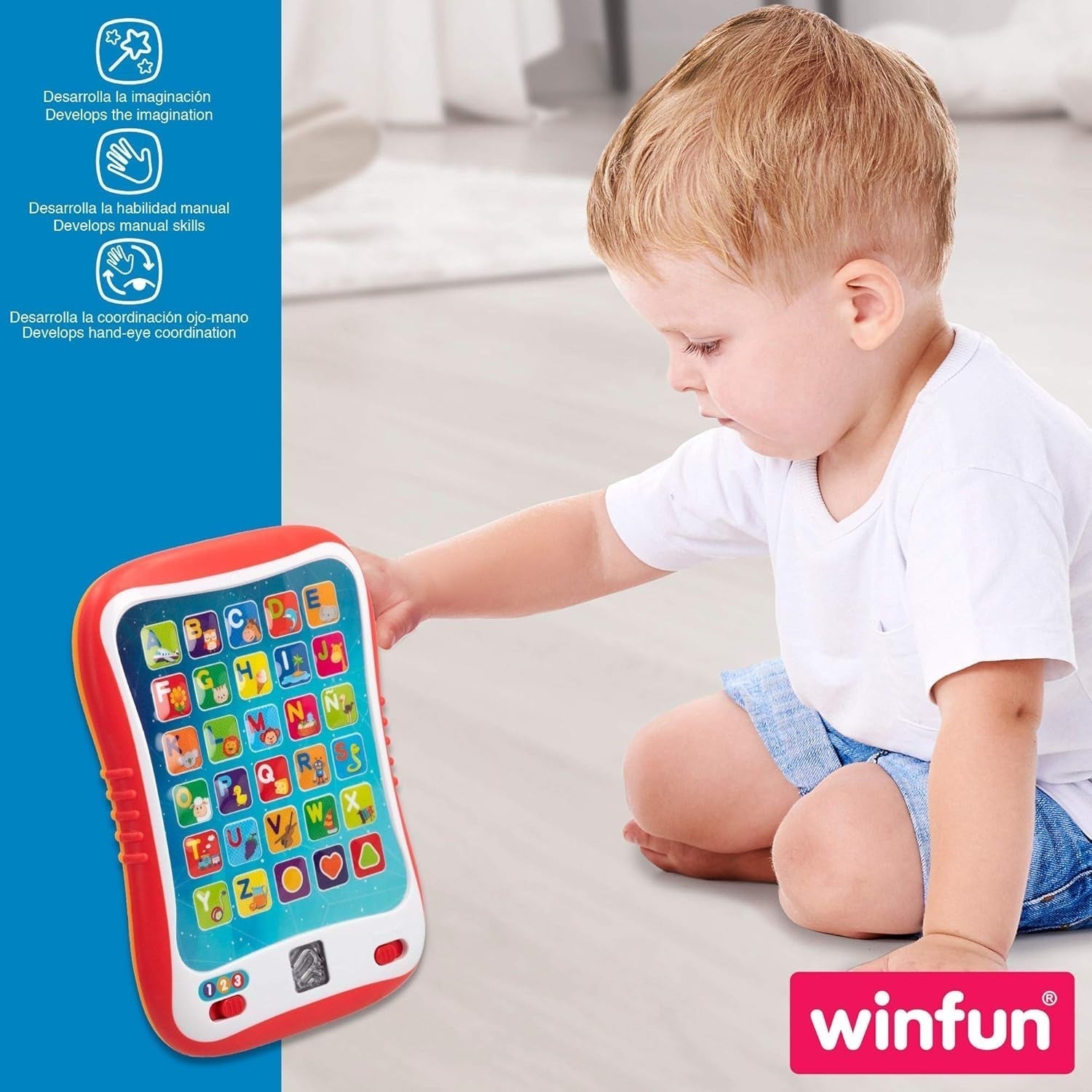 winfun ColorBaby 44256 výukový podnos se světlem a zvukem Hračky pro miminka Naty Shop