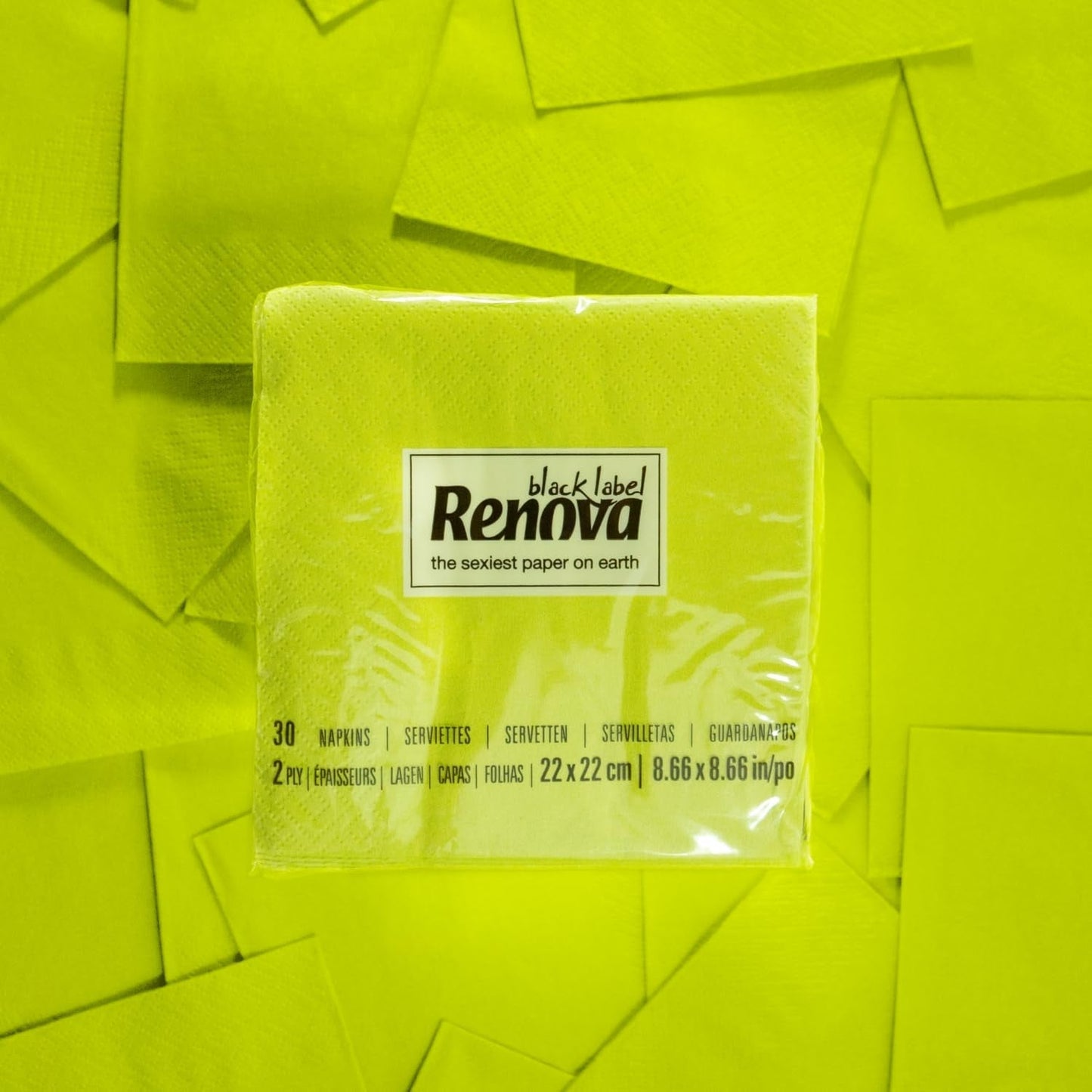 Renova Cocktail Green Paper Ubrousky - 30 ubrousků