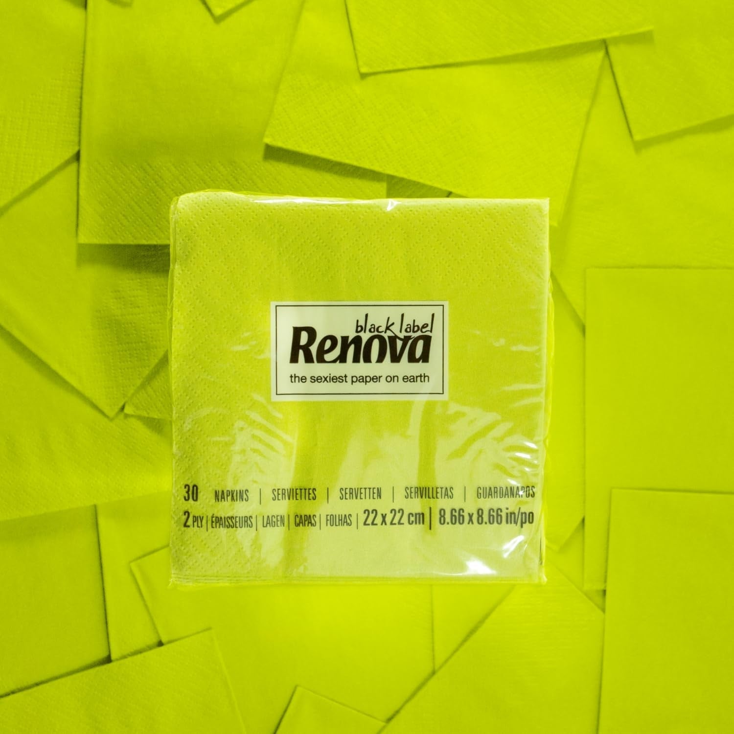 Renova Cocktail Green Paper Ubrousky - 30 ubrousků