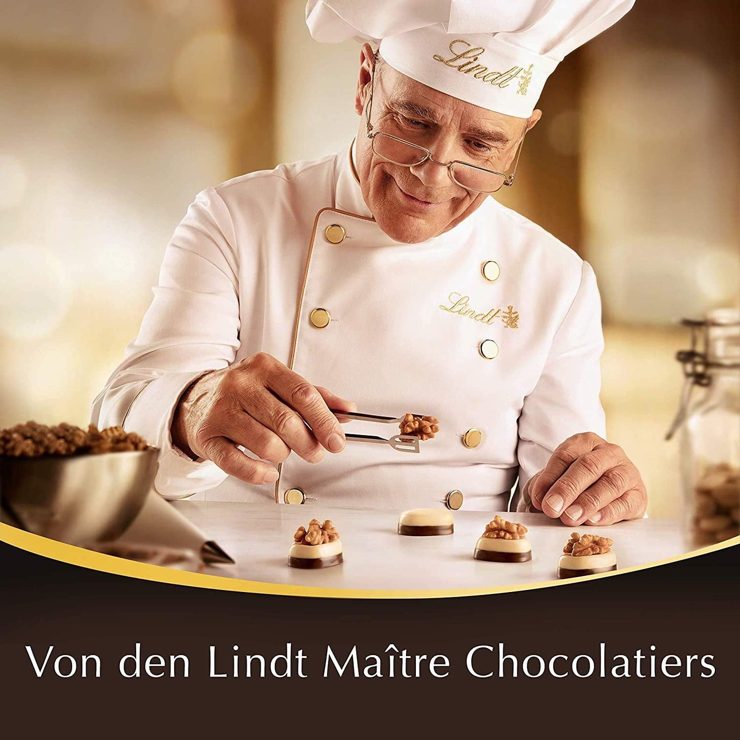 Dárková kazeta LINDOR Extra Black 70% Cacao, Dárková čokoláda, cca. 15 lanýžů LINDOR, 186 g (balení 2 ks)
