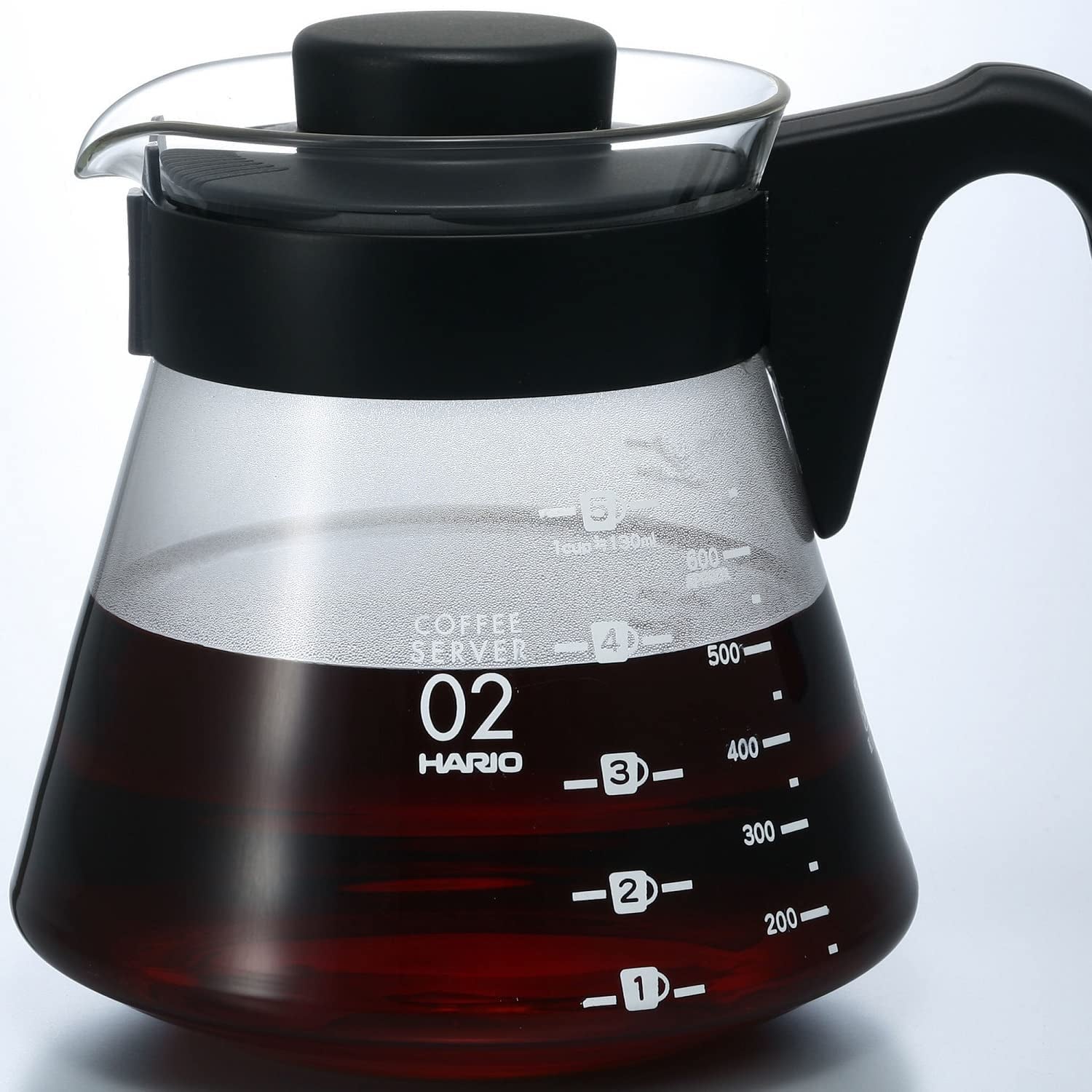 4977642019126 Karafa na servírování kávy V60 700 ml VCS-02B, sklo, bezbarvá, 17,3 x 14,1 x 13 cm