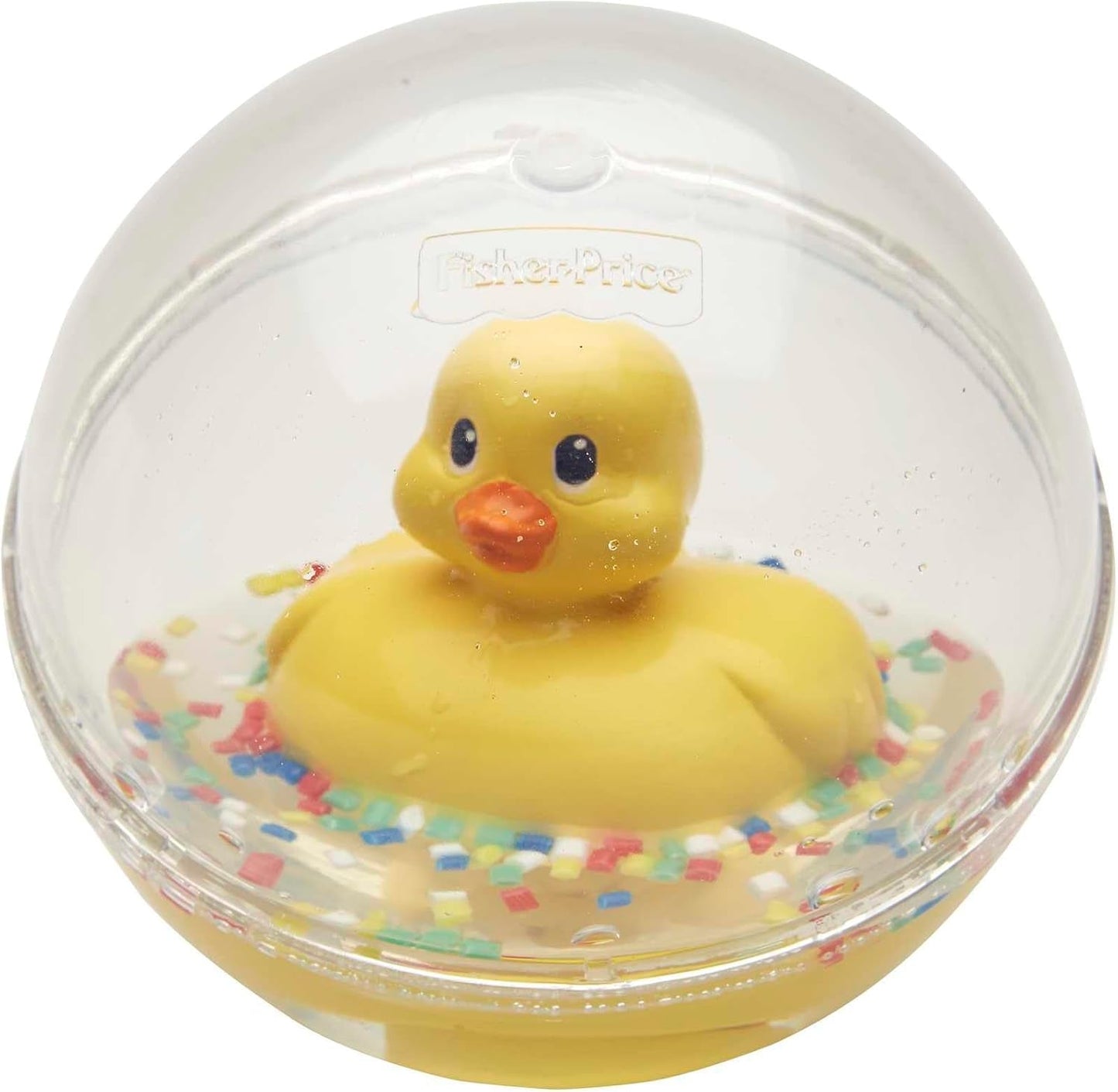 Fisher-Price WaterMates Ducky Ball, Funny Duck in Confetti Ball, Baby Toy, Play Ball, Hračka do vany, Od 3 měsíců, 75676 Baby Toys Naty Shop
