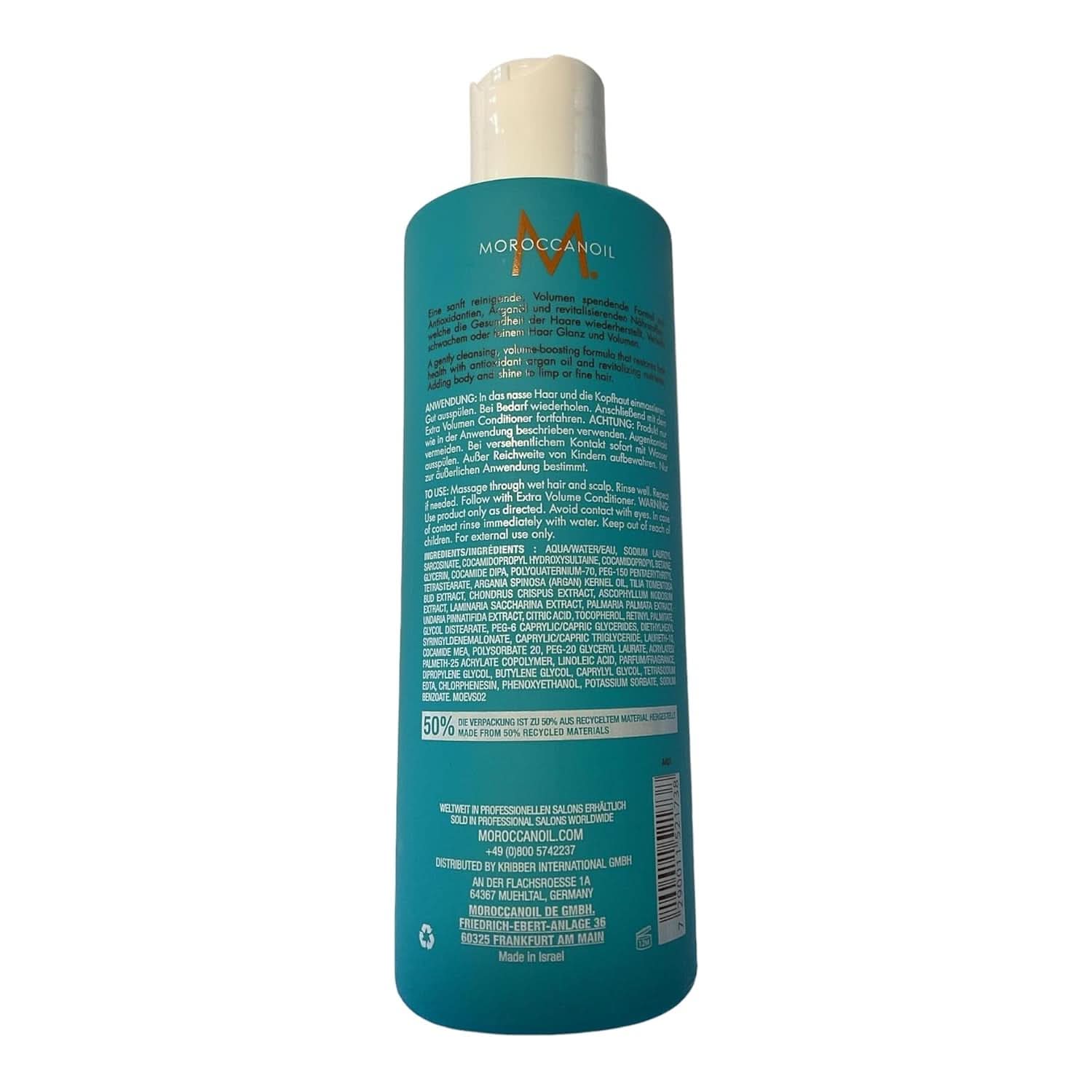 Moroccanoil, Extra Volume Shampoo, 250 ml Naty Shop Sprcha a koupel
