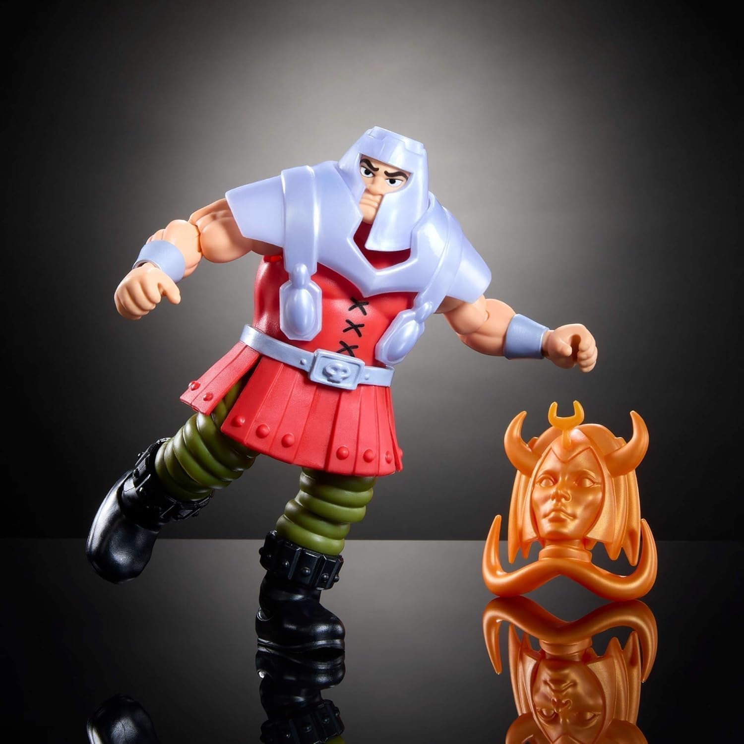 Akční figurka Masters of the Universe Origins Ram Man z kolekce Cartoon, přibl. 14 cm vysoká postava MOTU Ram Figure TV z 80. let 20. století Detailní design a příslušenství JBM77 Akční figurky Naty Shop