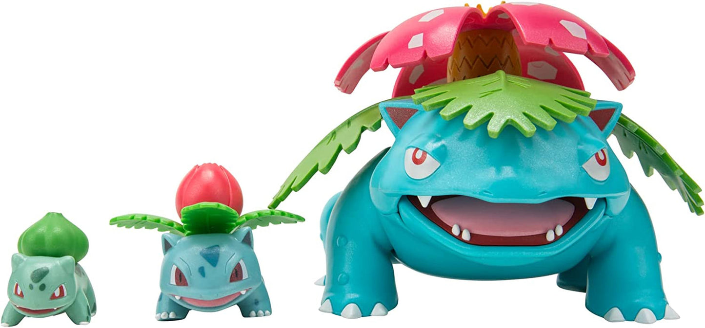 Pokemon PKW2778 Select 3-Pack s Pichu a Pikachu a 7,6 cm Raichu Battle Figurky Evolution Multipack Styl 2 Akční figurky Naty Shop Bulbasaur 1, Ivysaur, Venusaur