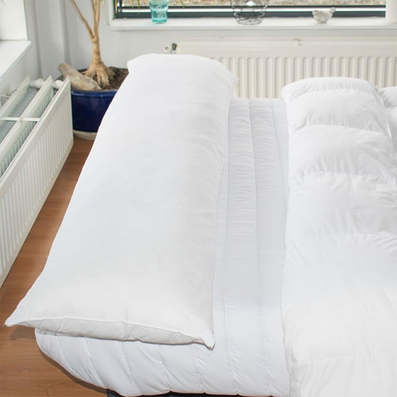 Houba Bleu Calin Flat z paměťové pěny a polyesterového vlákna, bílá 160 X 40 cm standardní polštáře Naty Shop