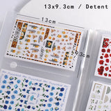 144 slotů Nálepka na zdobení nehtů Úložná kniha Blätter Samolepka na nehty Sammelalbum Samolepka na nehty Leerer Displayhalter Binder Buch Kunststoff DIY Nail Art Design Tools Für Nail Art Sticker