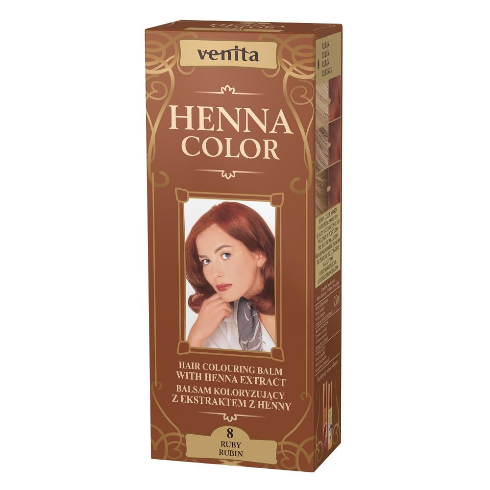 Henna Color 111 Natural Blonde Hair Conditioner Barva na vlasy Efekt přírodní barvy na vlasy Henna Eco Hair Dye Naty Shop Rubínově červená 1 kus (balení 1 ks)