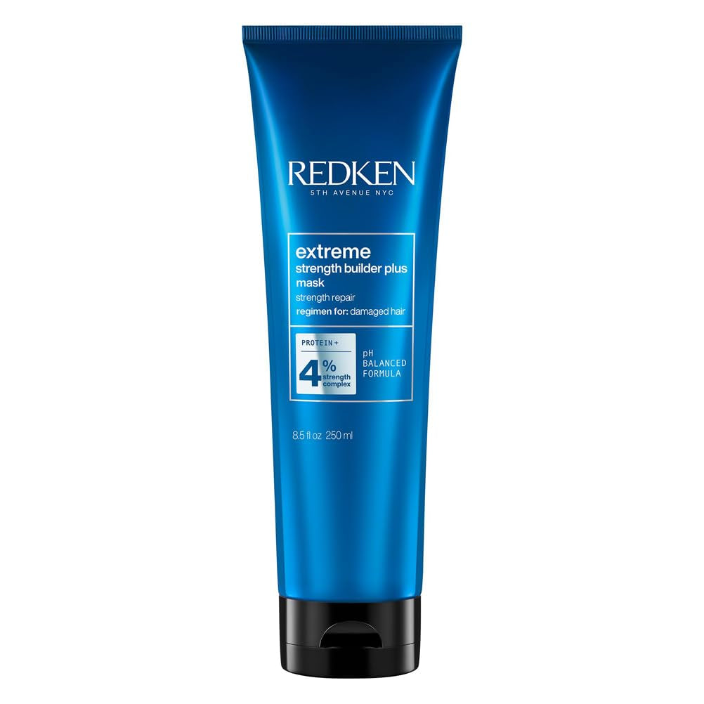 Redken Intenzivní maska na vlasy pro všechny poškozené vlasy Opravuje a regeneruje Maska Extrem Strength Builder Plus Anti-Breakage 1 x 250 ml Naty Shop Hair Mask Výchozí název