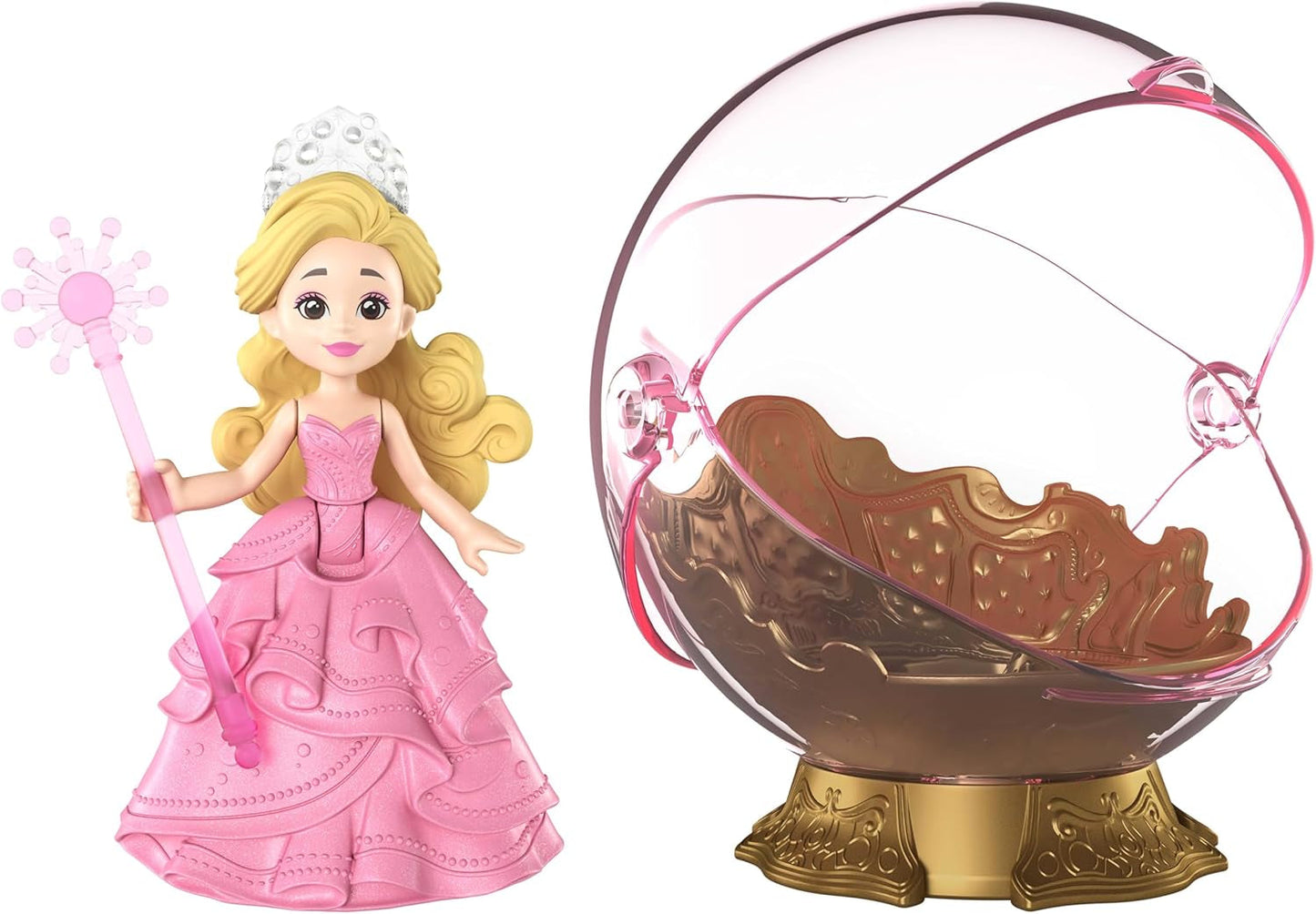 Mattel Universal Pictures Evil Glinda plovoucí bublina, minipanenka Glinda a herní sada inspirovaná filmem, JFM25, [vícebarevné]
