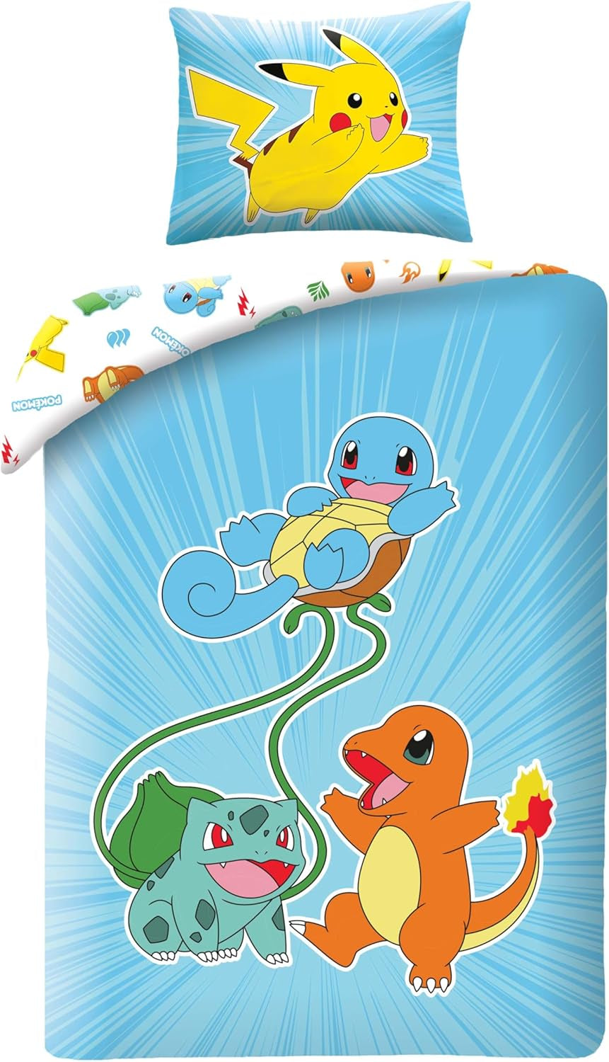 Pokemon povlečení, polyesterové mikrovlákno Povlečení - dětské Naty Shop Výchozí název