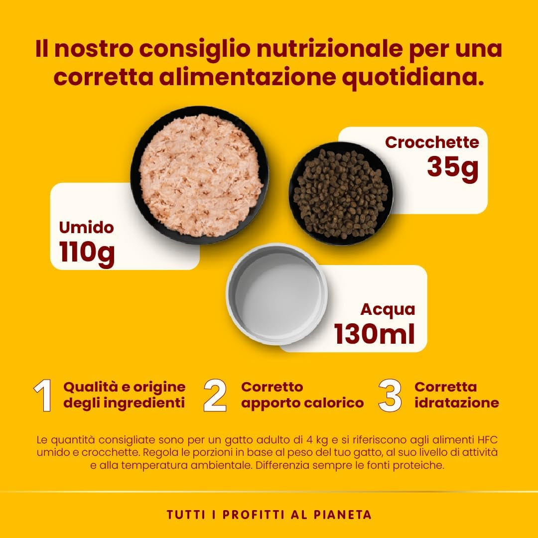 almo nature HFC Natural - Mokré krmivo pro kočky - s kuřecím masem - Lidská kvalita, Bez lepku, Monoprotein - 55g, balení 6 ks