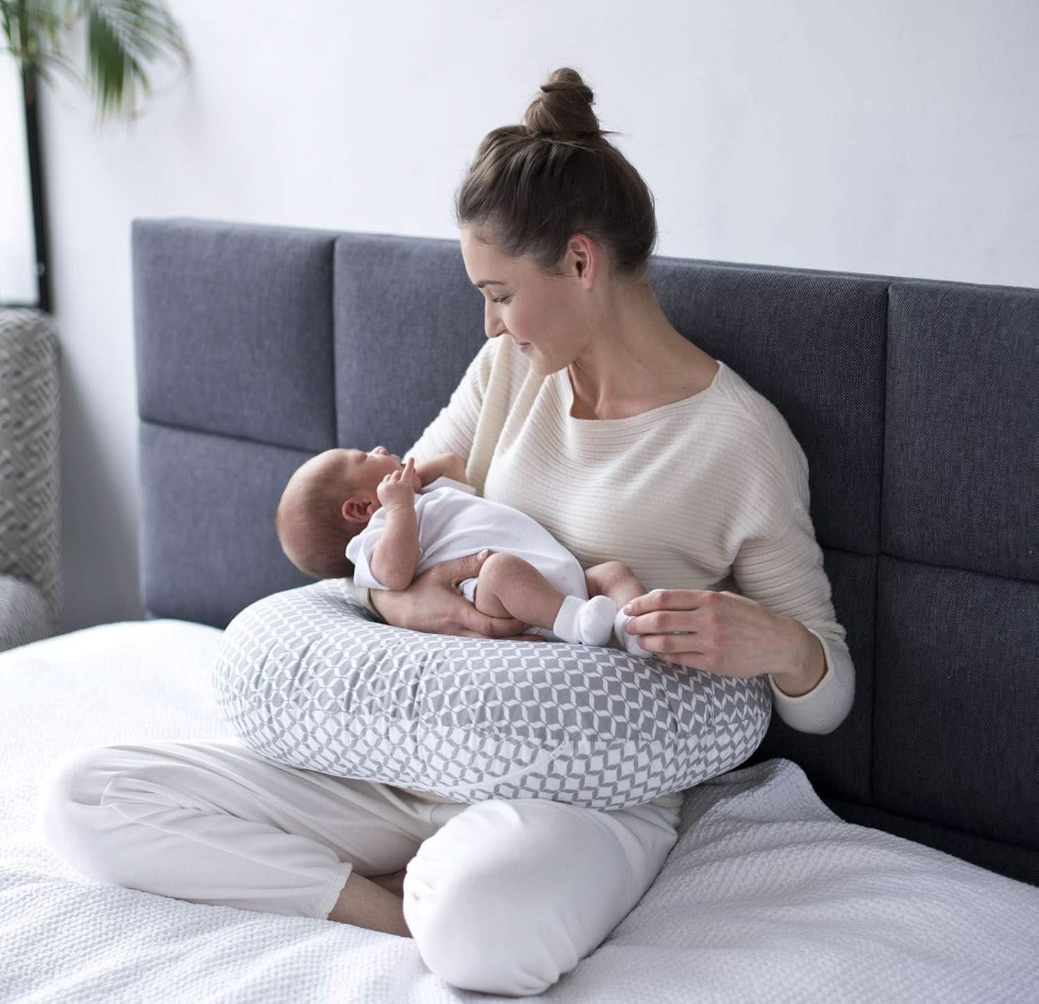 Ergonomický kojící polštář, Oeko-Tex Standard 100, béžová Doplňky Potraviny a kojení Bebe Naty Shop
