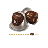 Jacobs Kapseln Lungo Intenso, Intensität 8 & Kapseln Espresso Intenso, Intensität 10 100 Nespresso®* kompatibilní Kaffeekapseln, 10er Pack, 10 x 10 Getränke